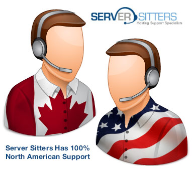 Server Sitters has 100% North American Support