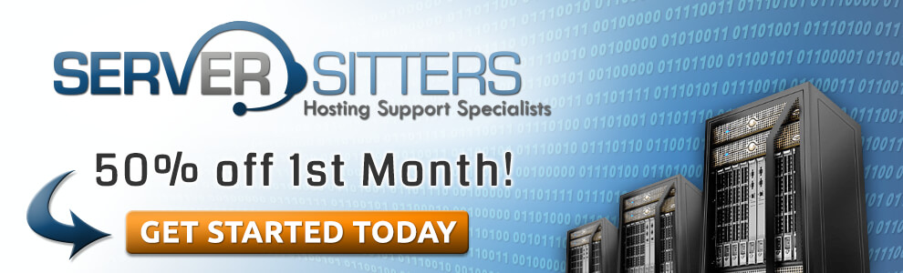 Server Sitters 50% off First Month Special